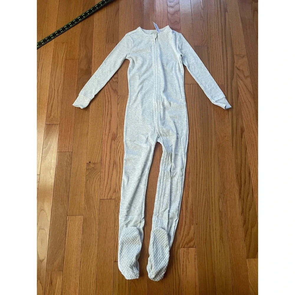 Old Navy Kids Gray Ribbed Footed One Piece Pajamas Sleeper 6T NWT